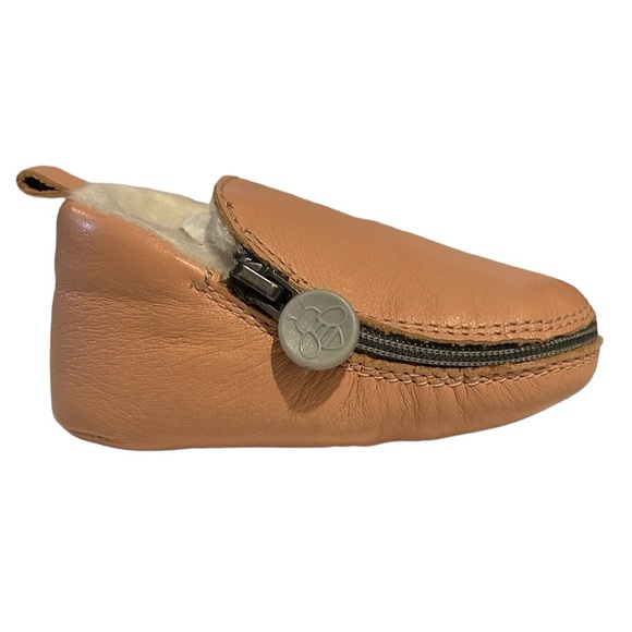 BUKUBEE BABY Cotton Candy Leather Bootie with Fur Lining Sz 1 (0-6 months) - Picture 10 of 14